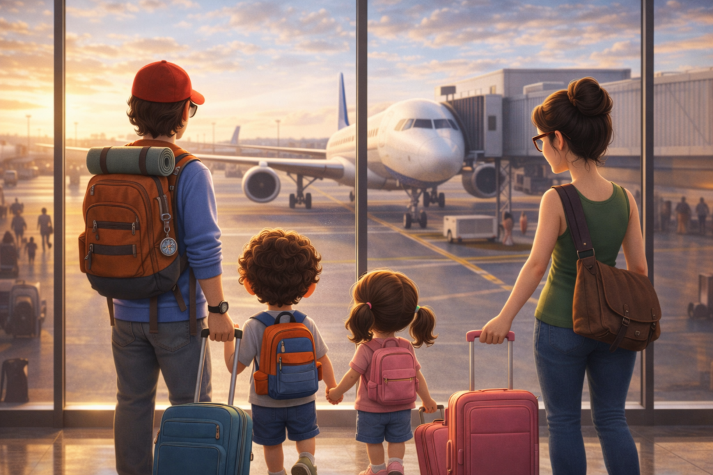 Esperando en el aereopuerto